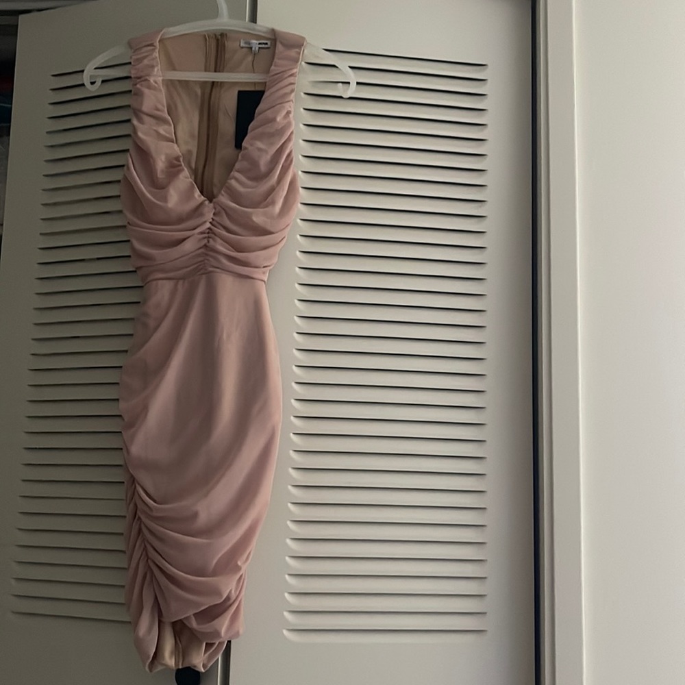 Fashion Nova You’re Too Late Ruched Mini Dress - Picture 5 of 9
